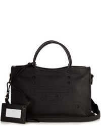 Balenciaga Blackout City Small Leather Bag