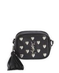 Saint Laurent Blogger Heart Stud Leather Bag