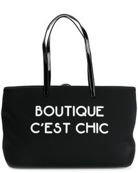 Moschino Boutique Slogan Tote Bag