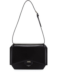 Givenchy Bow Cut Leather Shoulder Bag Black