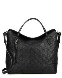 Gucci Bree Ssima Leather Top Handle Bag
