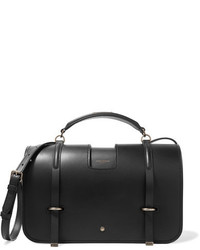 Saint Laurent Charlotte Leather Shoulder Bag Black