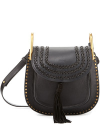 Chloé Chloe Hudson Small Leather Shoulder Bag Black