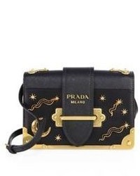 Prada City Leather Celestial Cahier Shoulder Bag