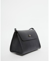 Asos Collection Leather Mini Triangle Cross Body Bag