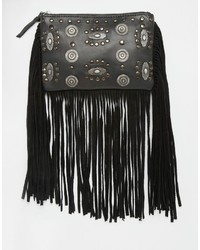 Asos Collection Leather Western Trim Cross Body Bag