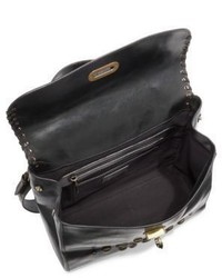 Ralph Lauren Collection Medium Tiffin Studded Leather Top Handle Bag