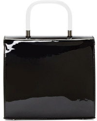 Courreges Courrges Black Leather Medium Duffle Bag