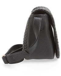 Deux Lux Crosby Woven Faux Leather Saddle Bag