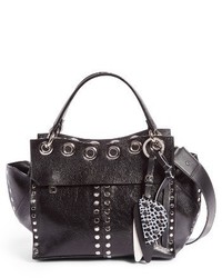 Proenza Schouler Curl Studded Leather Shoulder Bag Black