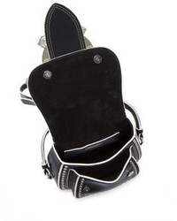 Miu Miu Dahlia Jewel Buckle Studded Leather Shoulder Bag