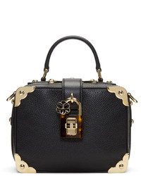 Dolce & Gabbana Dolce And Gabbana Black Leather Box Bag
