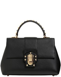 Dolce & Gabbana Medium Lucia Studded Handle Leather Bag