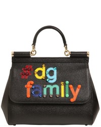 Dolce & Gabbana Medium Sicily Dg Family Leather Bag