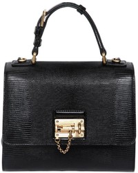 Dolce & Gabbana Monica Iguana Embossed Leather Bag