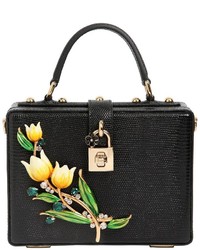 Dolce & Gabbana Tulips Embossed Leather Dolce Box Bag