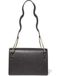 Roksanda Dora Leather Shoulder Bag Black