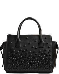 Dsquared2 Twin Zip Studded Napa Leather Bag