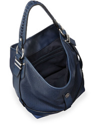 French Connection Edie Medium Perforated Hobo Bag Nocturnal