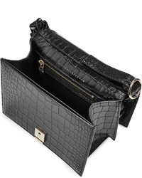 Victoria Beckham Embossed Leather Shoulder Bag