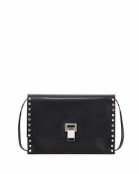 Proenza Schouler Extra Small Studded Leather Lunch Bag On A Strap Black