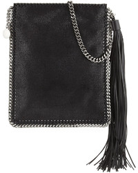 Stella McCartney Falabella Tassel Fringe Shoulder Bag Black