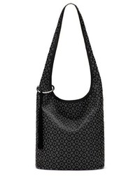 Elizabeth and James Finley Courier Leather Hobo Black