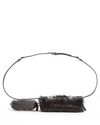 Toga Genuine Calf Hair Studded Leather Belt Bags