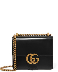 Gucci Gg Marmont Mini Leather Shoulder Bag Black