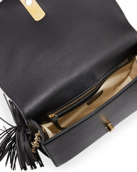 Altuzarra Ghianda Woven Leather Shoulder Bag Black