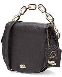 Karl Lagerfeld Grainy Leather Small Satchel Bag
