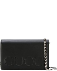 Gucci Embossed Logo Shoulder Bag