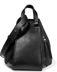 Loewe Hammock Leather Shoulder Bag Black