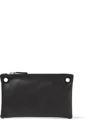 The Row Happy Hour 7 Leather Shoulder Bag Black