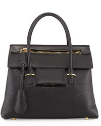 Tom Ford Icon Leather Small Satchel Bag Black