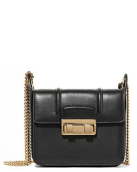 Lanvin Jiji Mini Leather Shoulder Bag Black