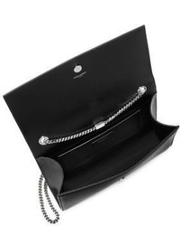 Saint Laurent Kate Monogram Grain Leather Chain Shoulder Bag