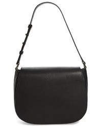 Shinola Leather Shoulder Bag Black