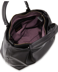 Kooba Loretta Leather Satchel Bag Black
