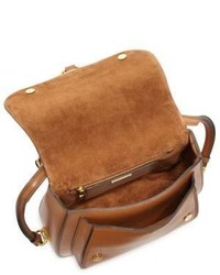 Miu Miu Medium Dahlia Madras Leather Saddle Bag