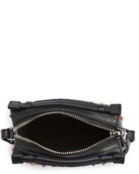 Tod's Micro Diodon Rainbow Studded Leather Bowler Bag Black