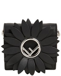 Fendi Micro Kan I Flower Leather Shoulder Bag