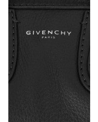 Givenchy Micro Nightingale Shoulder Bag In Black Textured Leather