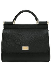 Dolce & Gabbana Micro Sicily Dauphine Leather Bag