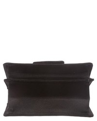 Alexander McQueen Mini Insignia Calfskin Leather Shoulder Bag Black