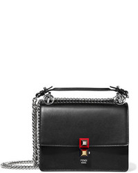 Fendi Mini Leather Shoulder Bag Black