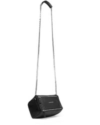 Givenchy Mini Pandora Shoulder Bag In Black Textured Leather One Size