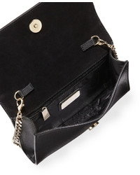 Furla Misa Small Leather Pochette Bag Onyx