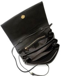 MCM Mischa Zipper Accented Leather Shoulder Bag