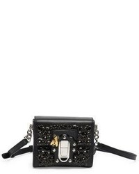 Dolce & Gabbana Miss Luccia Mini Crystal Studded Leather Shoulder Bag
